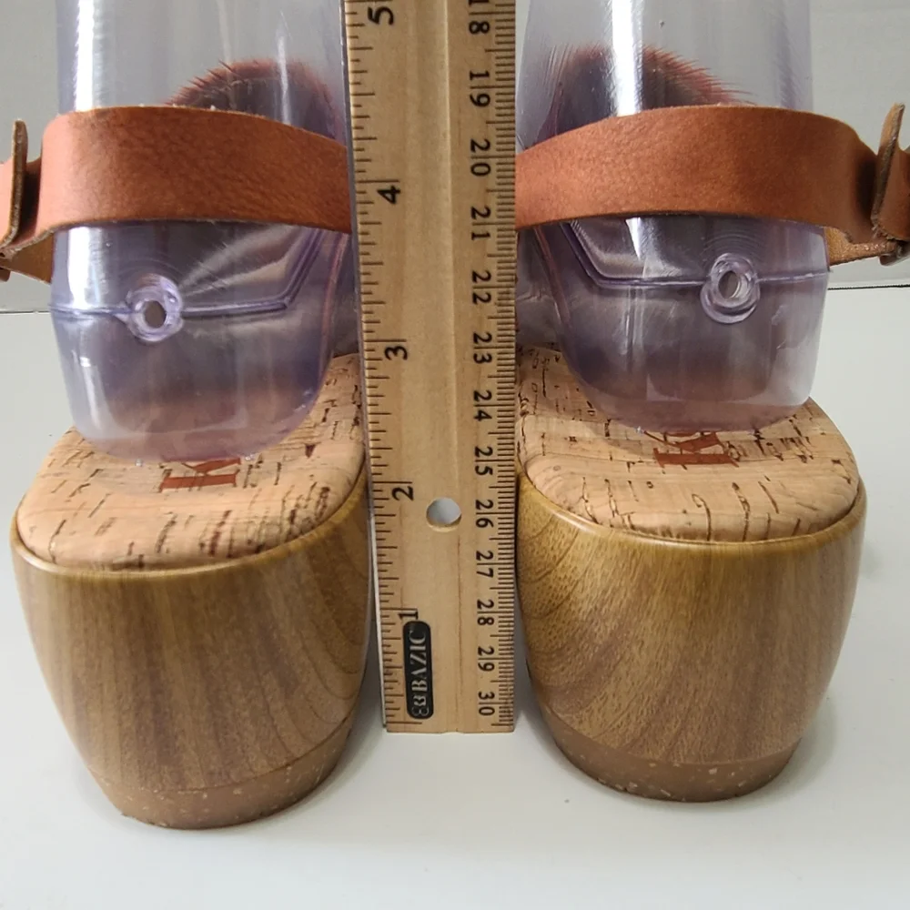 Korks by Kork-Ease Womens Fraya ‎ Vegan Strappy Platform Sandal Size 8 NWOT